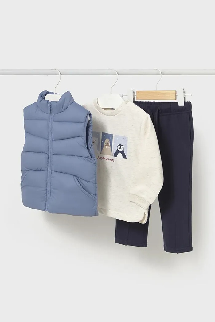 Mayoral compleu bebe 2649.3E.Baby.9BYA albastru AW25