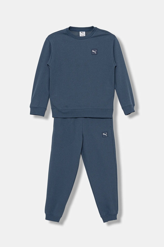 Puma Trening copii ESS ELEVATED Relaxed Crew Sweat Suit FL B albastru 689723