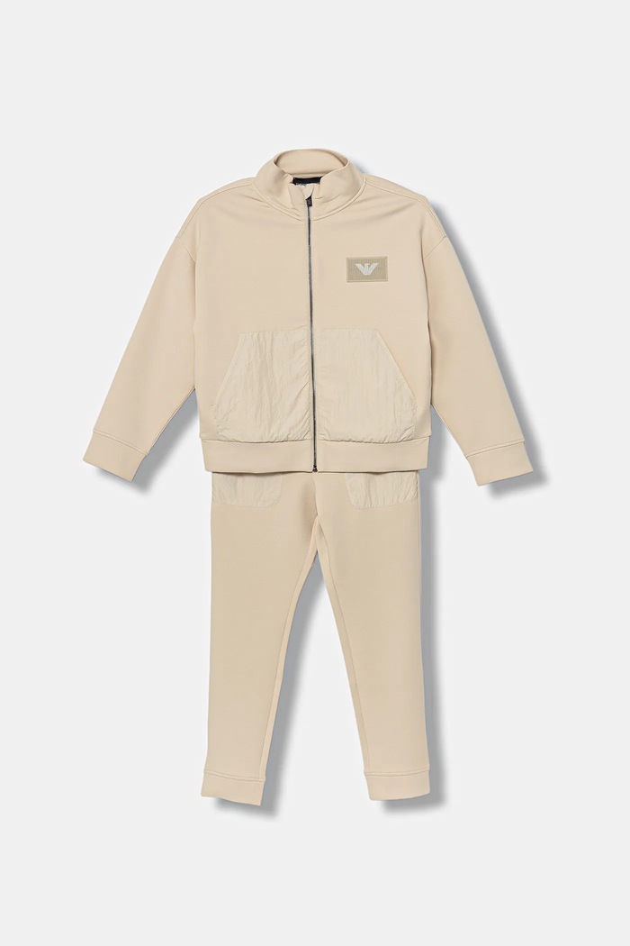 Emporio Armani dres dziecięcy z elastanem beżowy EB000794.AF10126