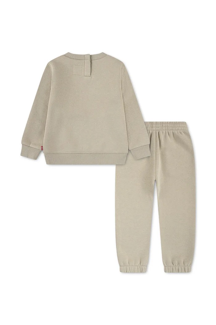 Levi's σετ φόρμας βρεφικό με βαμβάκι HOODIE & JOGGER SET 6EP012 μπεζ SS26