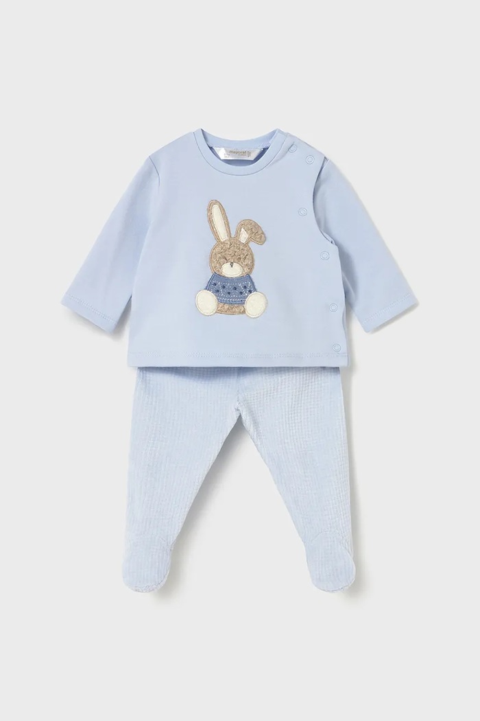 Mayoral Newborn compleu bebe tricotaj albastru 2566.1F.Newborn.9BYA