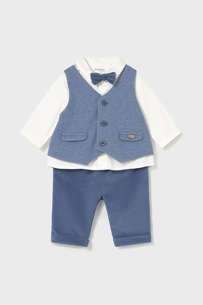 Mayoral Newborn compleu bebe tricotaj albastru 2581.1K.Newborn.9BYA