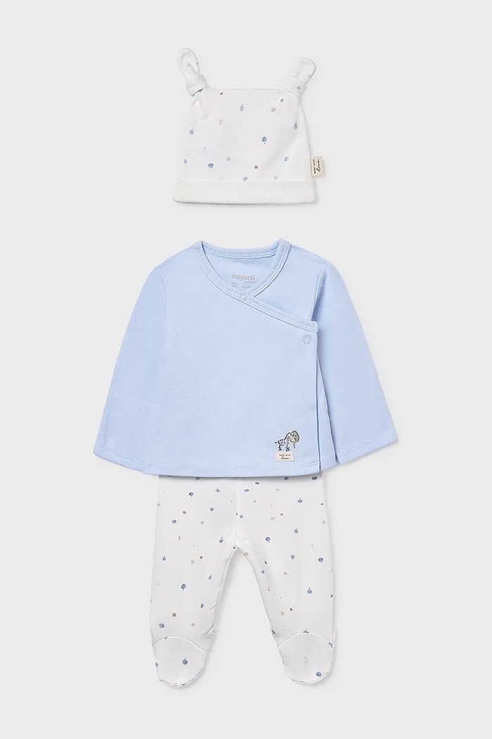 Mayoral Newborn compleu bebe tricotaj albastru 9980.1A.Newborn.9BYA