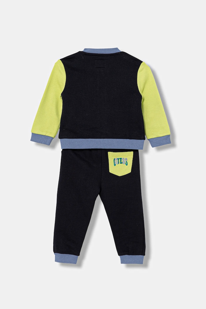 Guess dres bawełniany niemowlęcy 2-pack I5BG11.KAD74.9BYA granatowy AW25