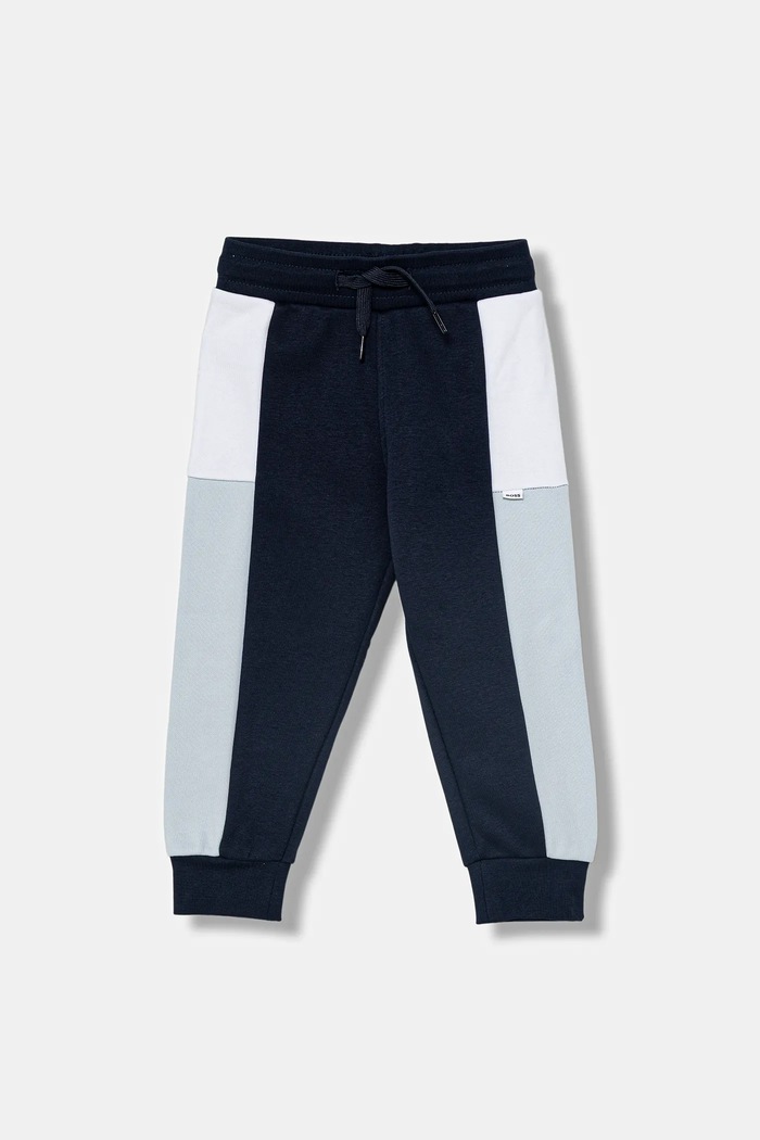 BOSS pantaloni de trening pentru bebeluși tricotaj bleumarin J52429.86.94
