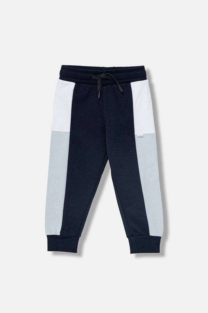 BOSS pantaloni de trening pentru bebeluși tricotaj bleumarin J52429.86.94
