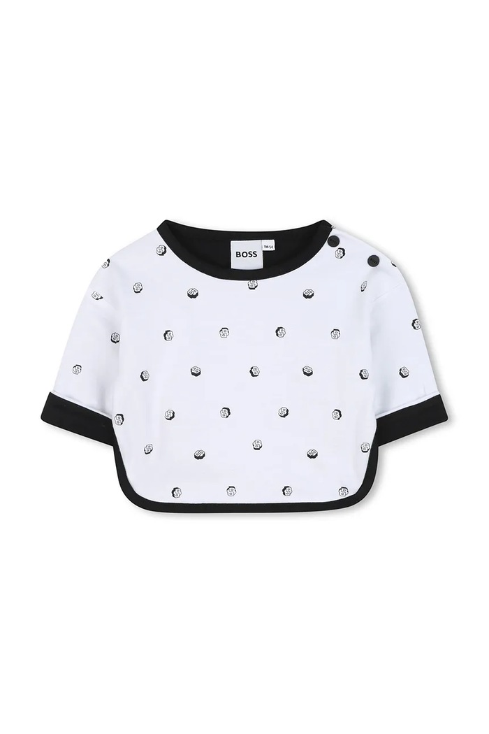 Băieți BOSS Set pentru bebeluși din bumbac cu două fețe J52491 negru