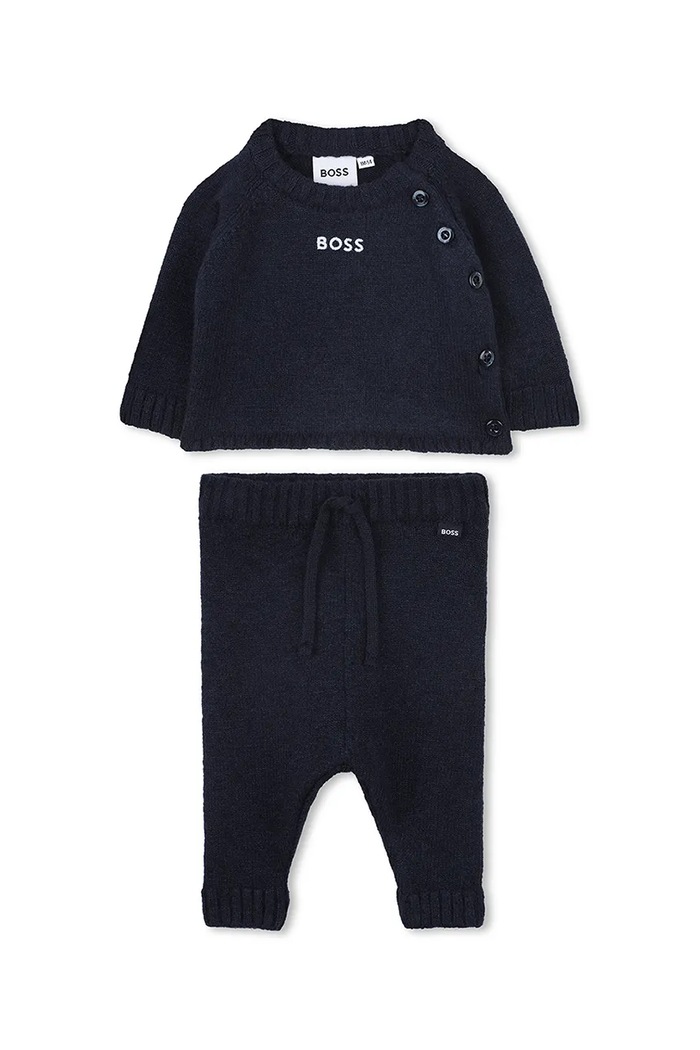 BOSS compleu bebe cu elastan bleumarin J52538