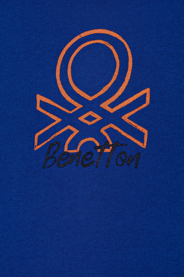 Παιδική βαμβακερή αθλητική φόρμα United Colors of Benetton 3J68GK00S.P.seasonal μπλε