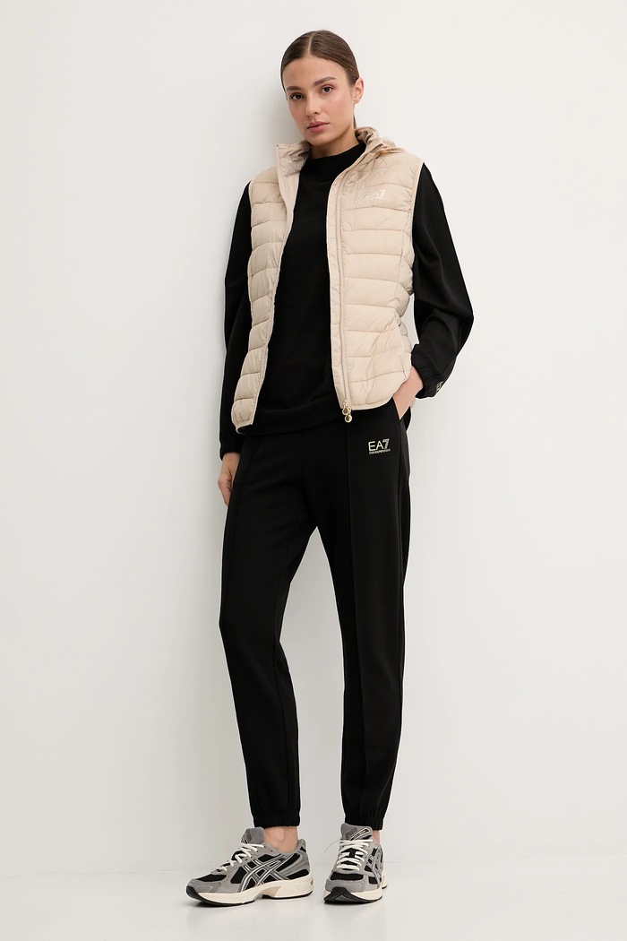 Trenirka EA7 Emporio Armani Pletenina črna AF12501.7W000672