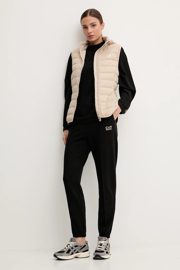 Trenirka EA7 Emporio Armani Pletenina črna AF12501.7W000672