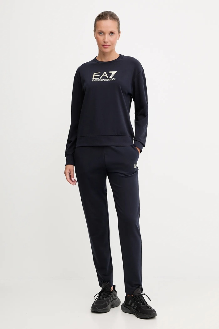 EA7 Emporio Armani dres z elastanem granatowy AF13135.7W000115
