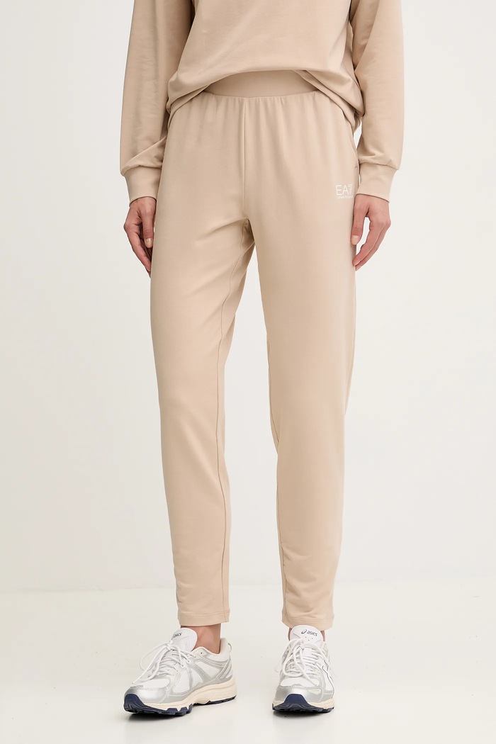 Abbigliamento EA7 Emporio Armani set di tuta da donna in cotone con elastan AF13135.7W000115 beige
