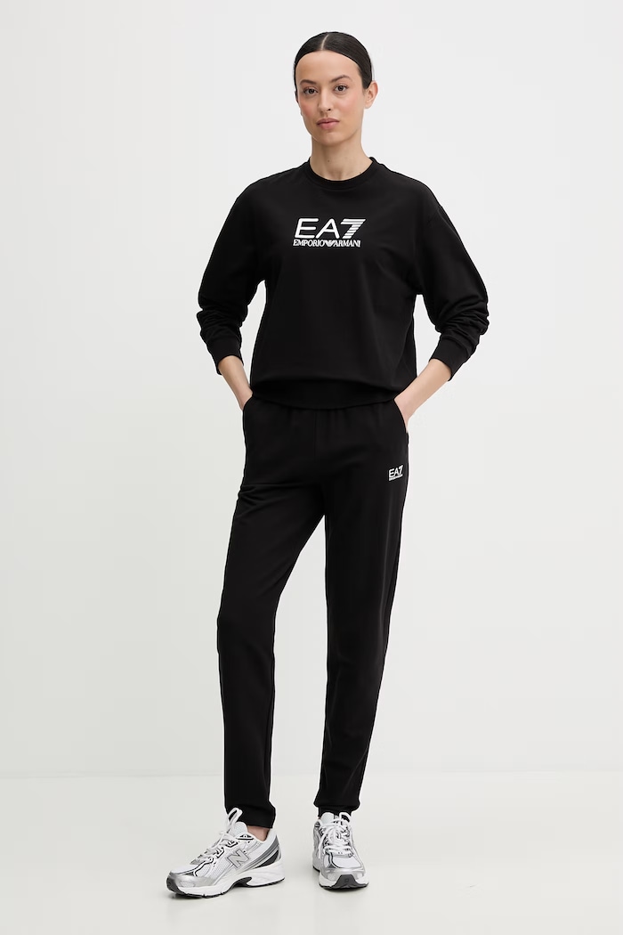 EA7 Emporio Armani trening tricotaj negru AF13135.7W000115