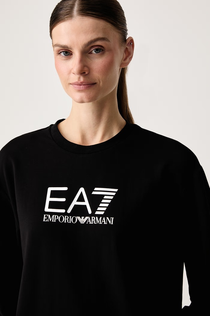 EA7 Emporio Armani спортен комплект анцуг дамски от памук с еластан AF13135.7W000115