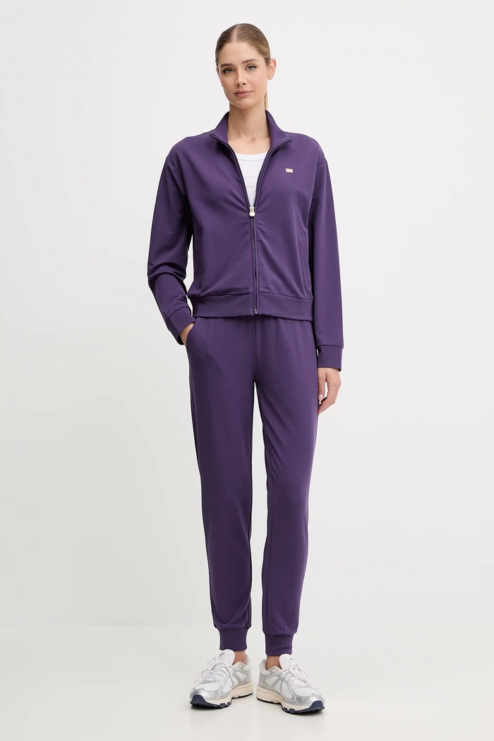 EA7 Emporio Armani komplet trenirke ženski bombaž z elastanom Z elastanom vijolična AF13135.7W000463