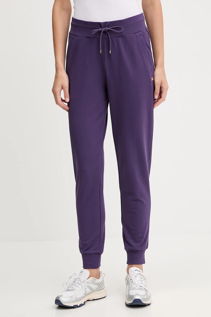 EA7 Emporio Armani komplet trenirke ženski bombaž z elastanom vijolična AF13135.7W000463