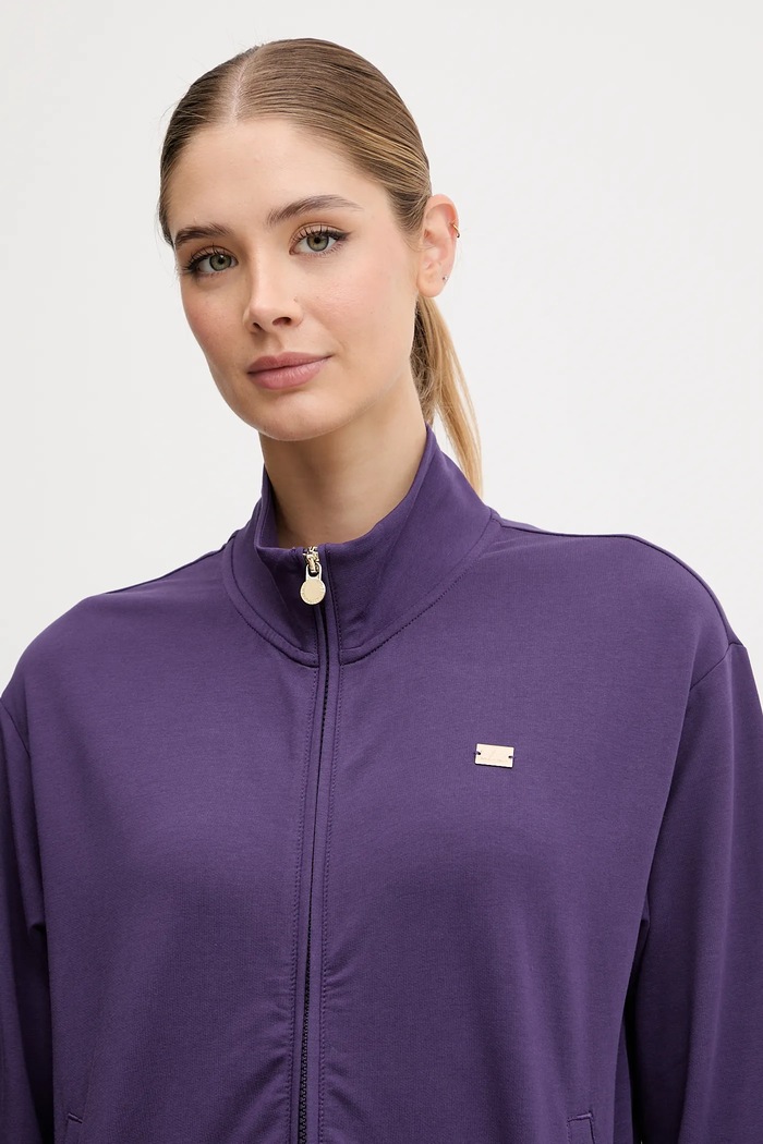 EA7 Emporio Armani komplet trenirke ženski bombaž z elastanom AF13135.7W000463 vijolična