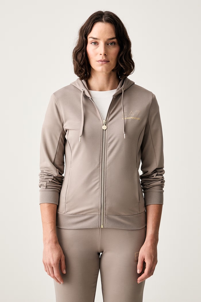 EA7 Emporio Armani komplet dresowy damski TJ9RZ.8NTV51 brązowy SS26