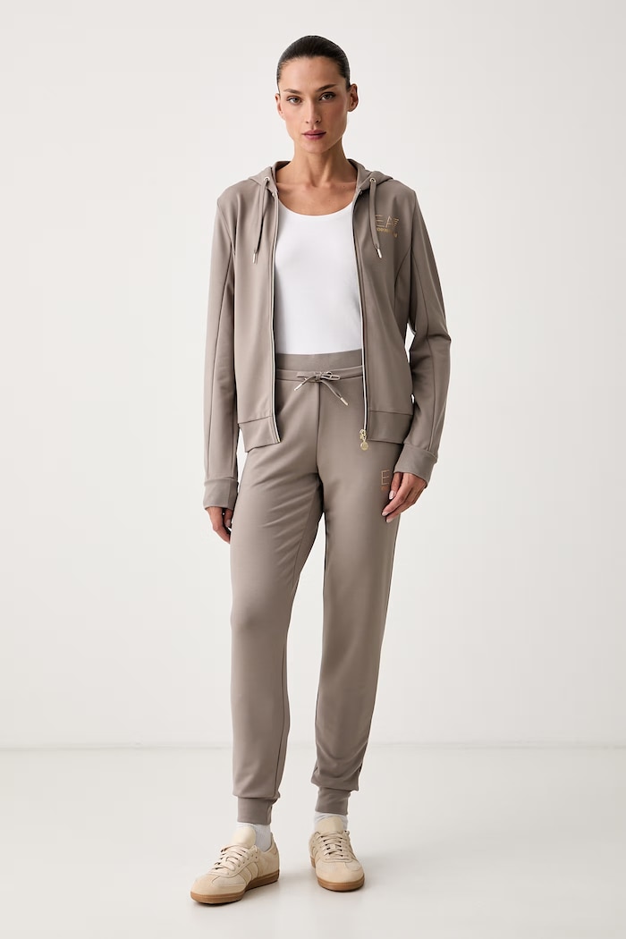 EA7 Emporio Armani komplet dresowy damski TJ9RZ.8NTV51 brązowy SS26