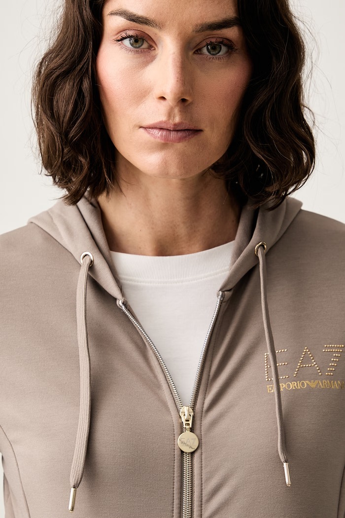 EA7 Emporio Armani komplet dresowy damski TJ9RZ.8NTV51 brązowy