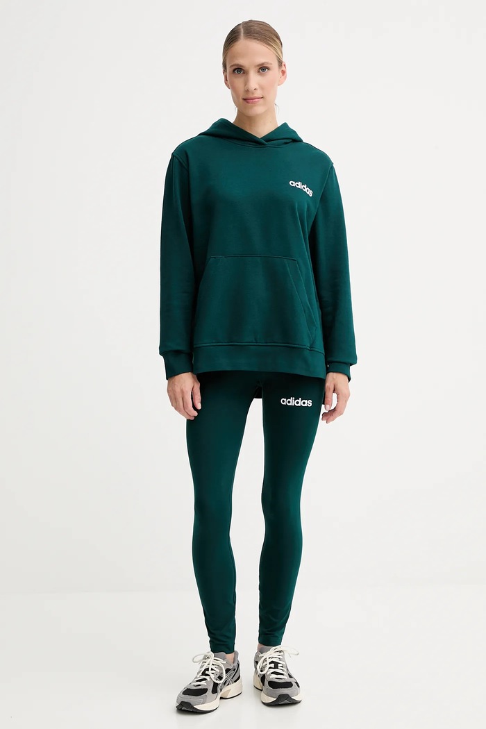 Σετ adidas Leisure πλεκτό ύφασμα πράσινο JX0475
