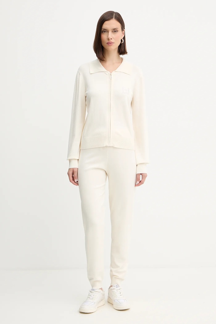 Liu Jo tuta da ginnastica maglia beige TF5249.MS63L