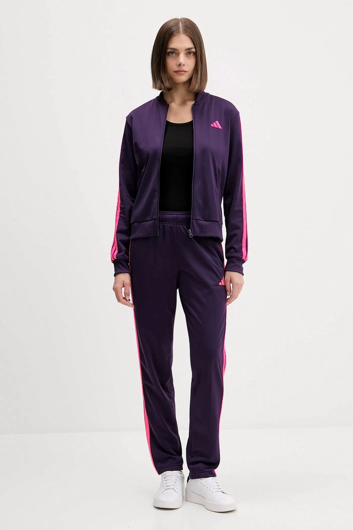 adidas tuta da ginnastica Ess 3S maglia violetto JX0510