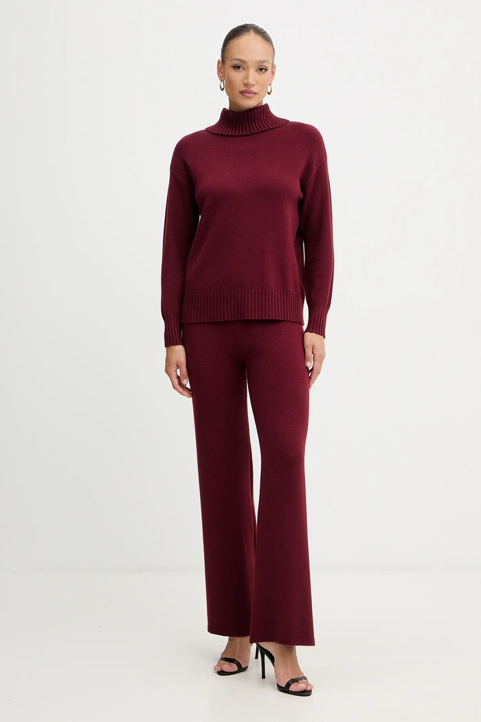 Komplet Haveone Pletenina bordo HNC.P004
