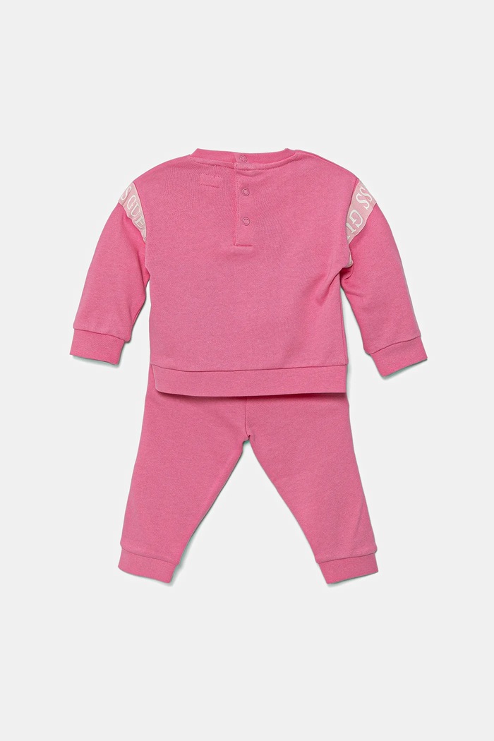 Guess Detská tepláková súprava z bavlny Guess A5YG03.KA6R4.9BYA ružová AW25