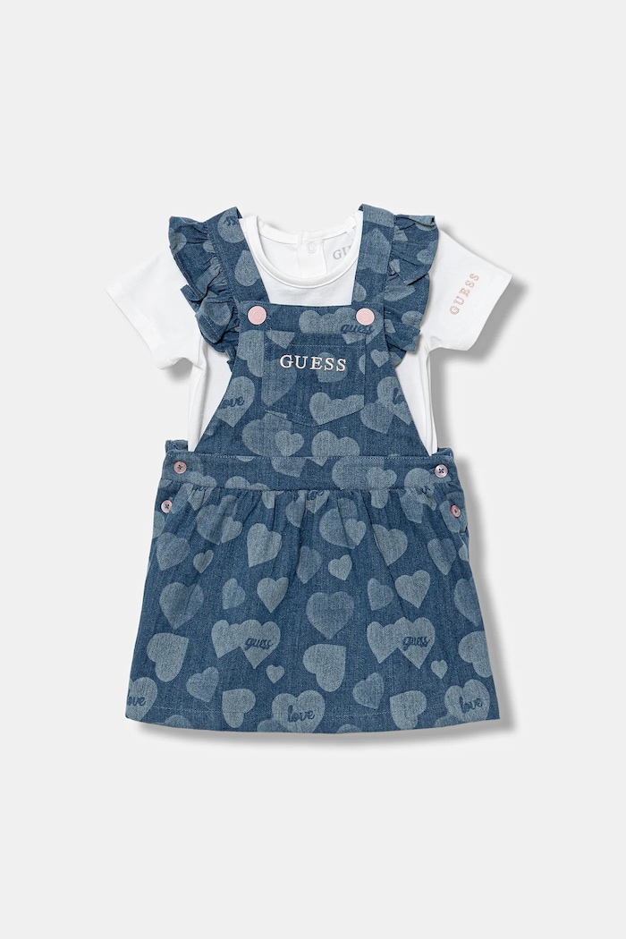 Σετ μωρού Guess 2-pack εμπριμέ λευκό A5YG07.K6YW1.9BYA