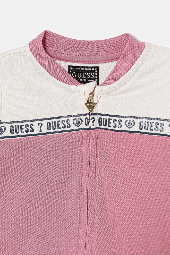 Guess dres bawełniany niemowlęcy 2-pack różowy A5YG10.KA6R4.9BYA