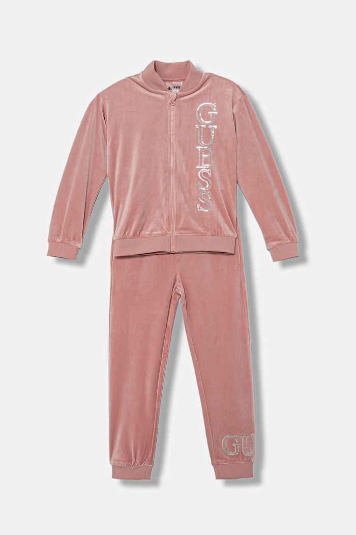 Guess dres dziecięcy z elastanem różowy K4BG06.K0232.9BYA