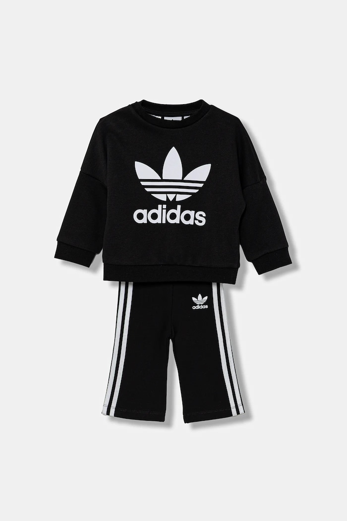 Detská tepláková súprava adidas Originals nášivka čierna JC7867
