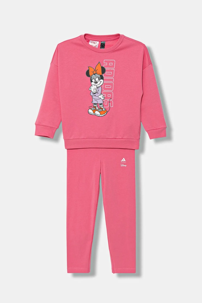 adidas dres dziecięcy dzianina różowy JY3470
