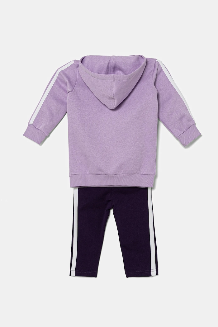 adidas komplet dresowy dziecięcy JN2247 fioletowy AW25
