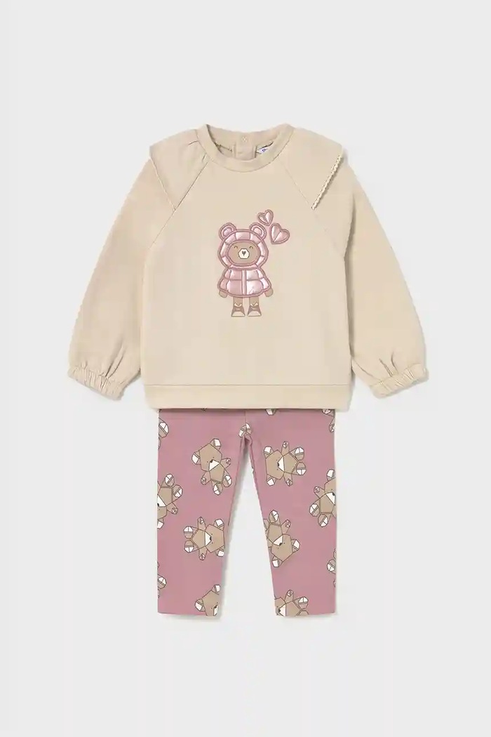 Mayoral compleu bebe 2741.4C.Baby.9BYA roz AW25