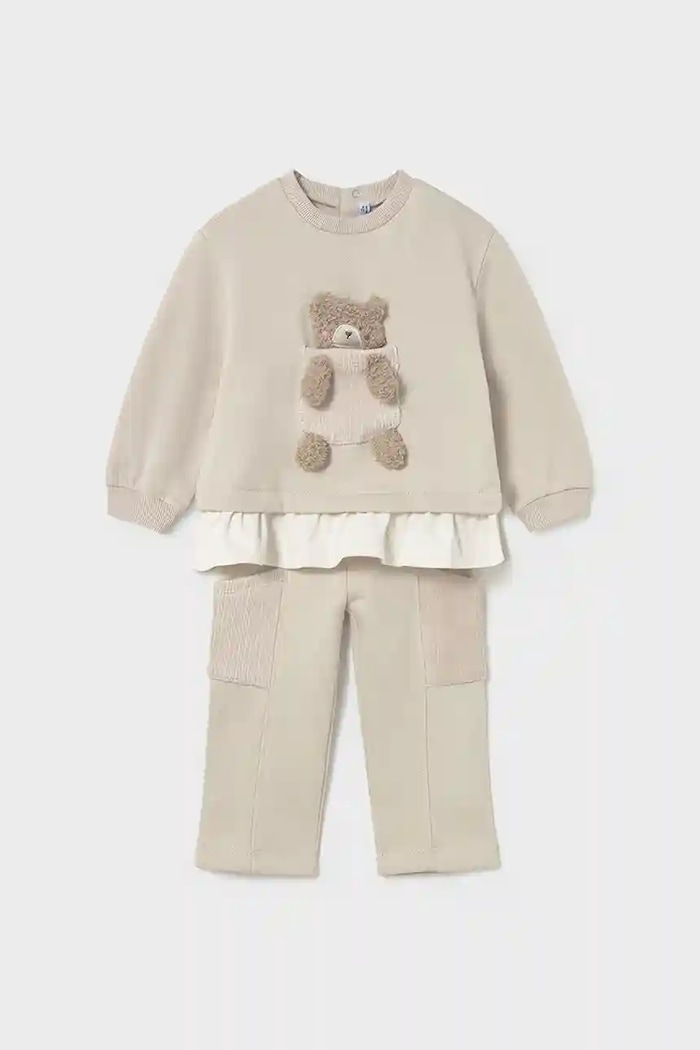 Mayoral compleu bebe tricotaj bej 2843.4H.Baby.9BYA