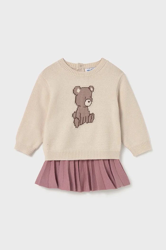 Mayoral komplet dziecięcy 2925.4F.Baby.9BYA różowy AW25