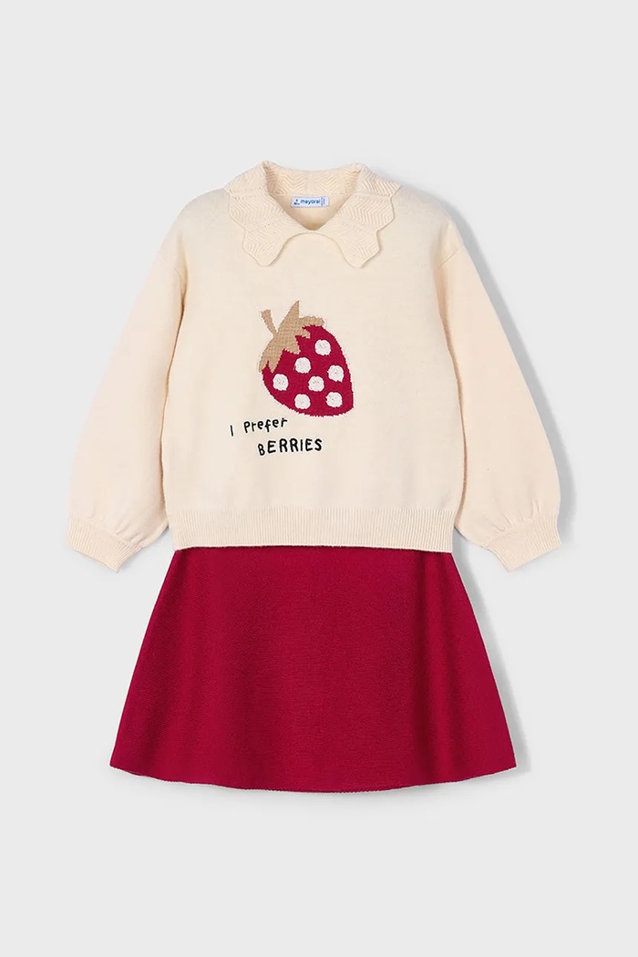 Детски комплект Mayoral 4932.6A.Mini.9BYA червен AW25