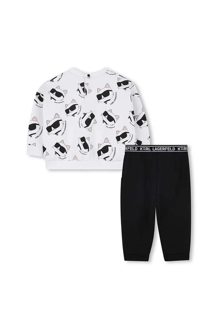Karl Lagerfeld dres niemowlęcy Z30656.67.81 biały AW25