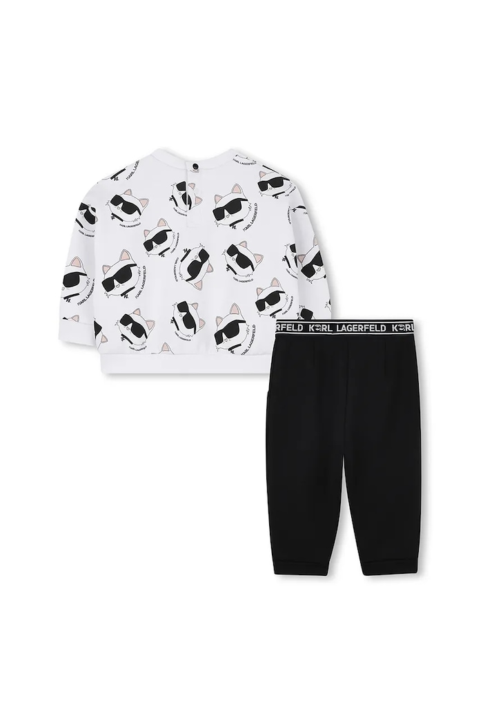Karl Lagerfeld dres niemowlęcy Z30656.67.81 biały AW25
