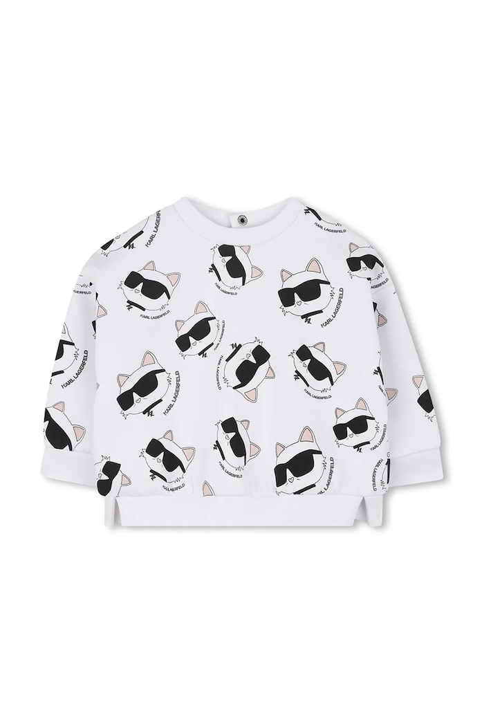 Dziewczynka Karl Lagerfeld dres niemowlęcy Z30656.67.81 biały