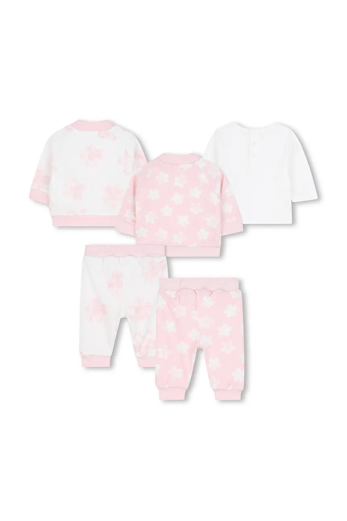 MARC JACOBS Set pentru bebeluși din bumbac cu două fețe W60693.71.81 roz AW25