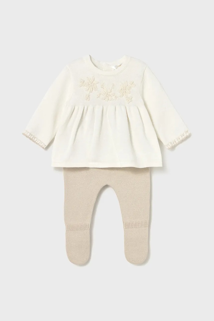 Mayoral Newborn compleu tricotaj bej 2553.2A.Newborn.9BYA