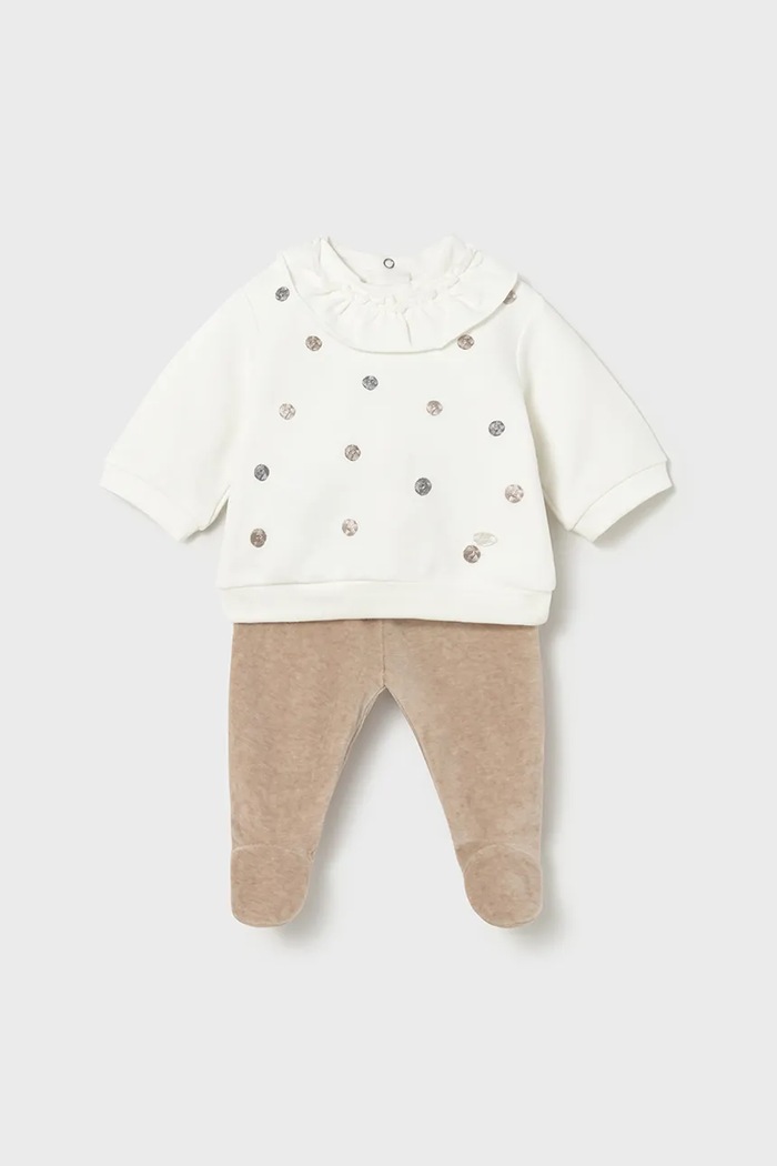 Mayoral Newborn compleu bebe Produs pentru bebe bej 2555.2B.Newborn.9BYA