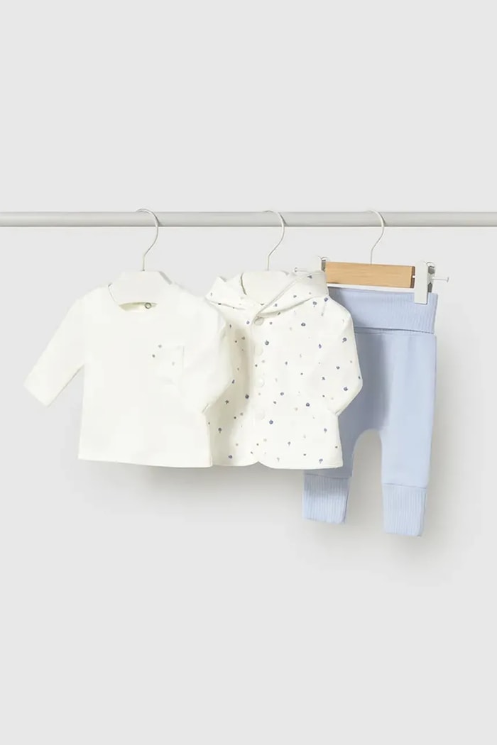 Mayoral Newborn Compleu bebe 3-pack albastru 2631.1A.Newborn.9BYA