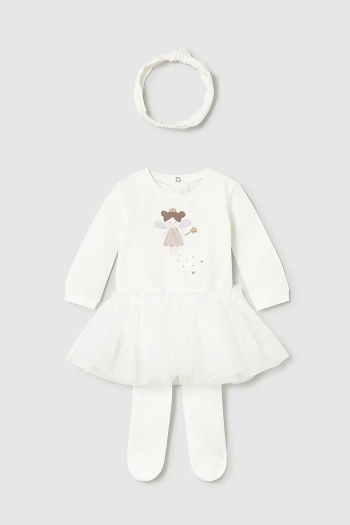 Sada pre bábätká Mayoral Newborn s elastanom béžová 2810.2D.Newborn.9BYA