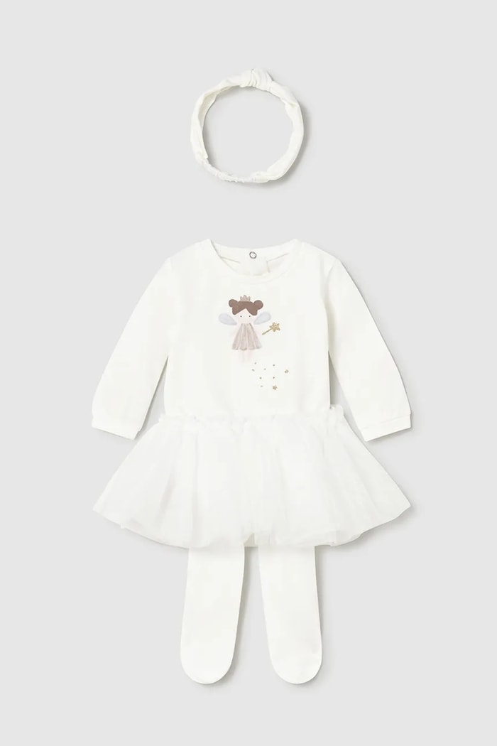 Sada pre bábätká Mayoral Newborn s elastanom béžová 2810.2D.Newborn.9BYA