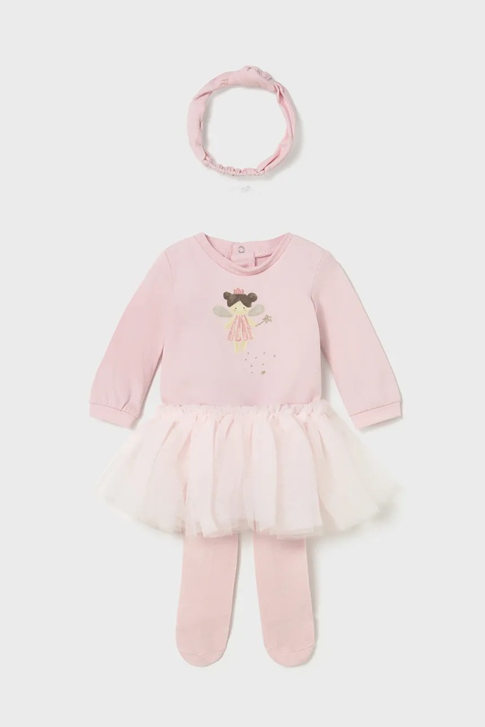 Sada pre bábätká Mayoral Newborn s elastanom ružová 2810.2D.Newborn.9BYA